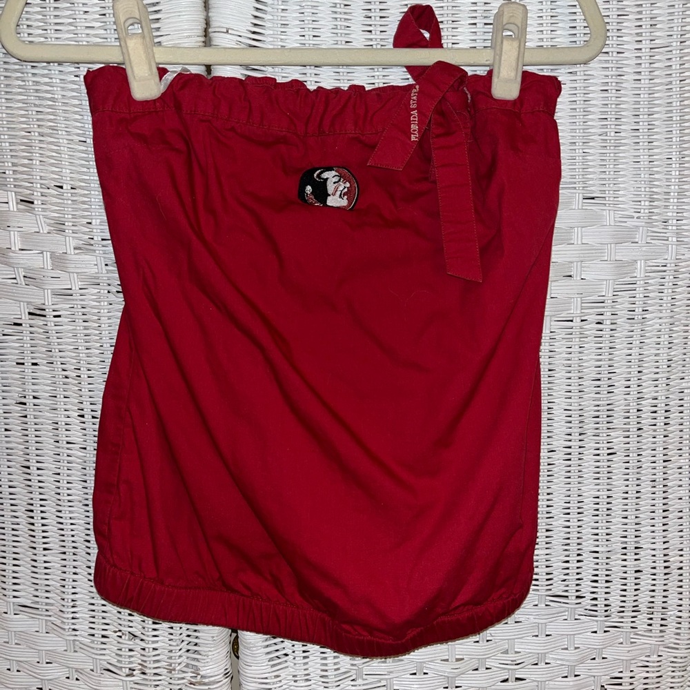 Florida State vintage y2k strapless blouse shirt women’s size large